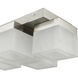 Cubic LED 9 inch Brushed Nickel Flush Mount Ceiling Light