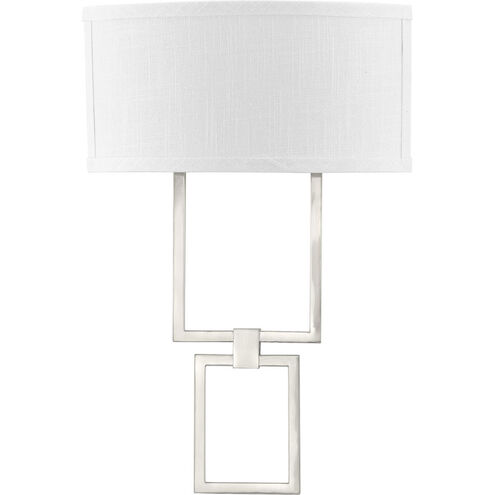 LED Shaded Sconce LED 14 inch Brushed Nickel ADA Wall Sconce Wall Light, Progress LED