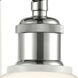 Ballston Cindyrella LED 6 inch White and Polished Chrome Sconce Wall Light in Matte White Glass