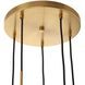 Vanier 5 Light 14 inch Warm Brass Pendant Ceiling Light