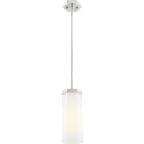 Downtown Urban Blakeley 1 Light 5 inch Satin Nickel Pendant Ceiling Light in Matte White