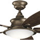 Cameron 52 inch Weathered Copper Powder Coat with Dark Walnut Blades Ceiling Fan