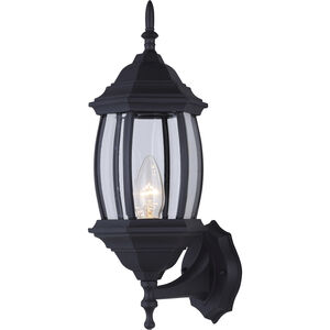 Madison 1 Light 8 inch Black Outdoor Lantern, Uplight