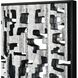 Mapped Silver with Black and Clear Dimensional Wall Art