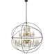 Cordelia 24 Light 59 inch Black and Gold Pendant Ceiling Light