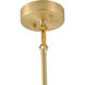 Canada 6 Light 4 inch Gold Chandelier Ceiling Light