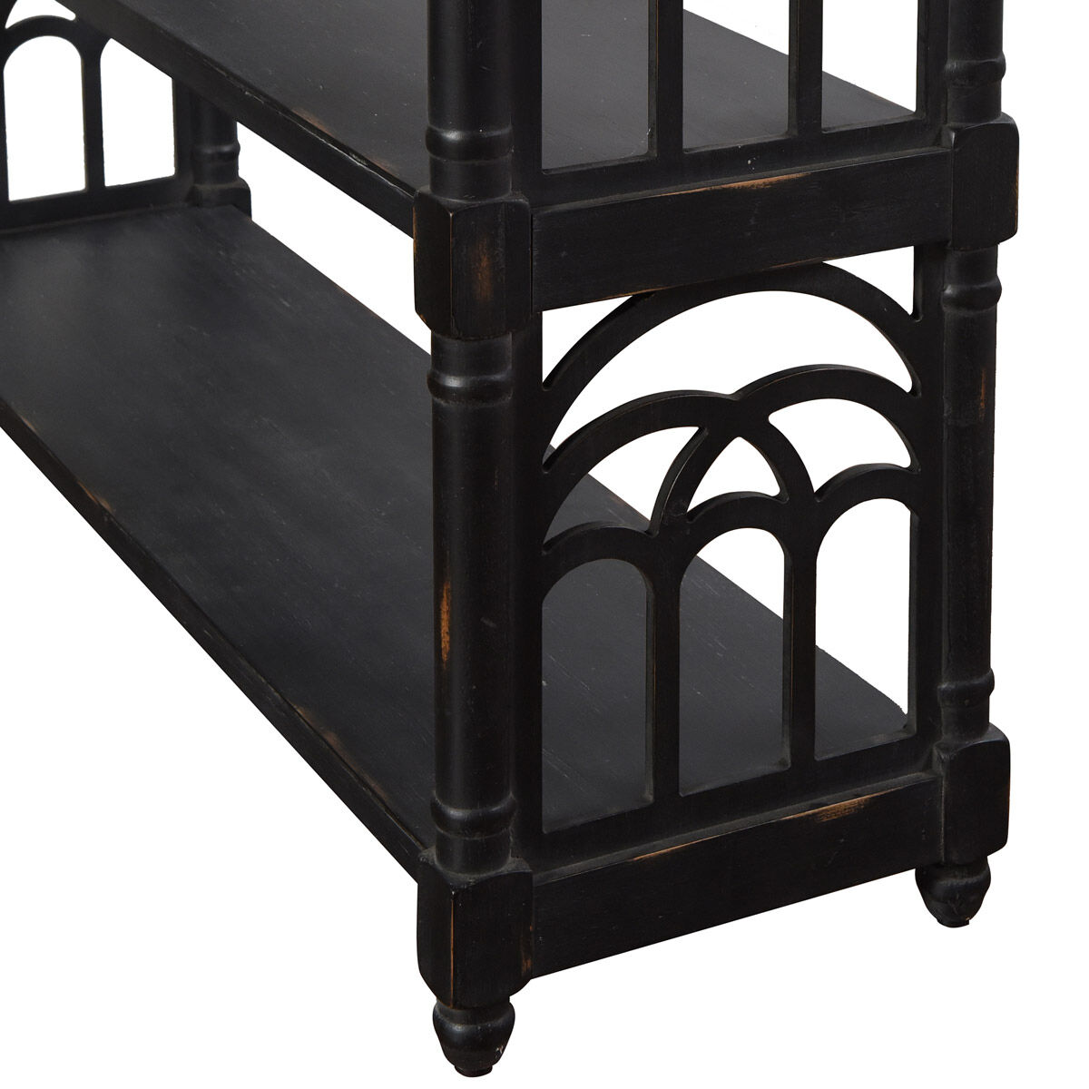 Signature 47 X 14 inch Black with Distressing Console Table