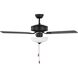Linden 48 LED 48 inch Midnight Black Ceiling Fan