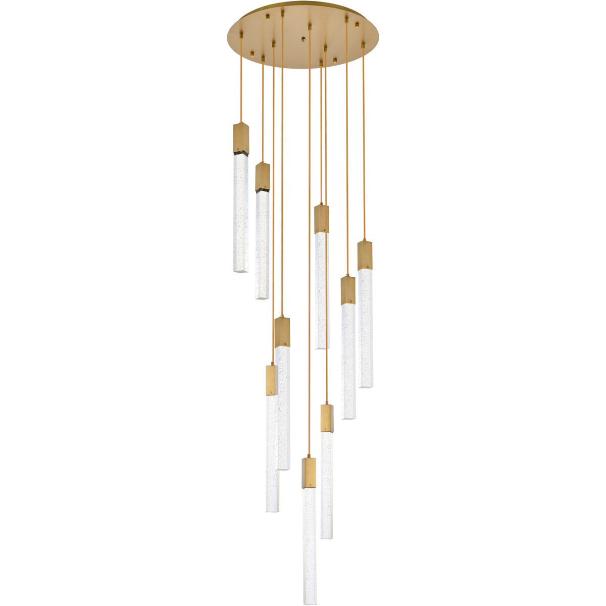 Weston 9 Light 24 inch Satin Gold Pendant Ceiling Light