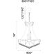Empire 19 Light 32 inch Chrome Down Chandelier Ceiling Light