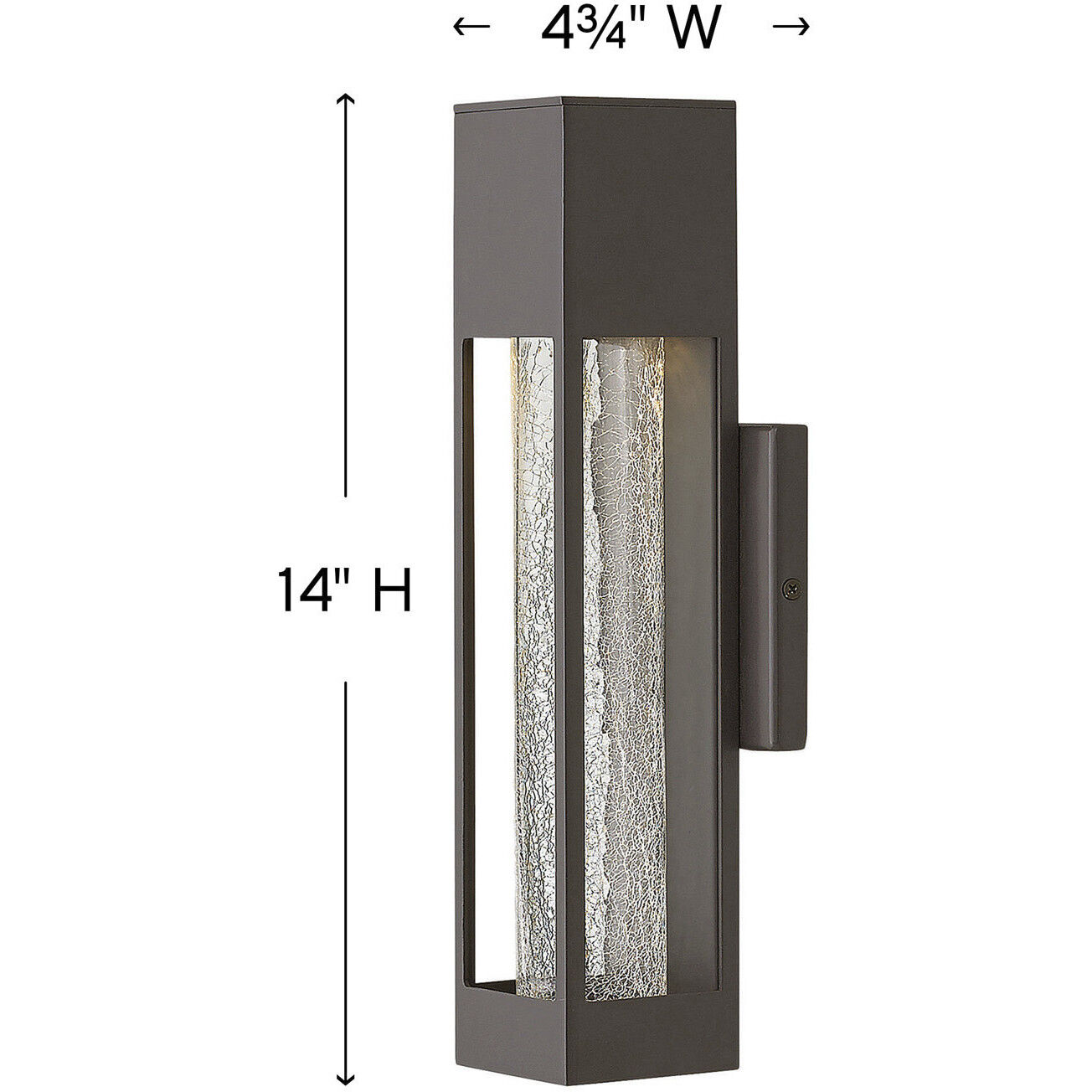 Vapor Outdoor Wall Mount Lantern in Bronze, Small