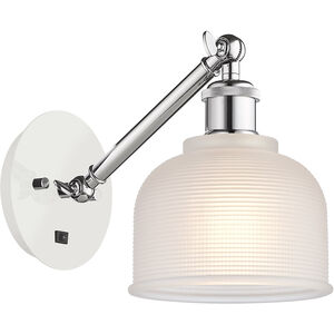 Ballston Dayton LED 6 inch White and Polished Chrome Sconce Wall Light