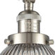 Franklin Restoration Seneca Falls 1 Light 10 inch Brushed Satin Nickel Semi-Flush Mount Ceiling Light, Franklin Restoration