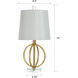 Signature 20 inch 60 watt Antique Gold Table Lamp Portable Light