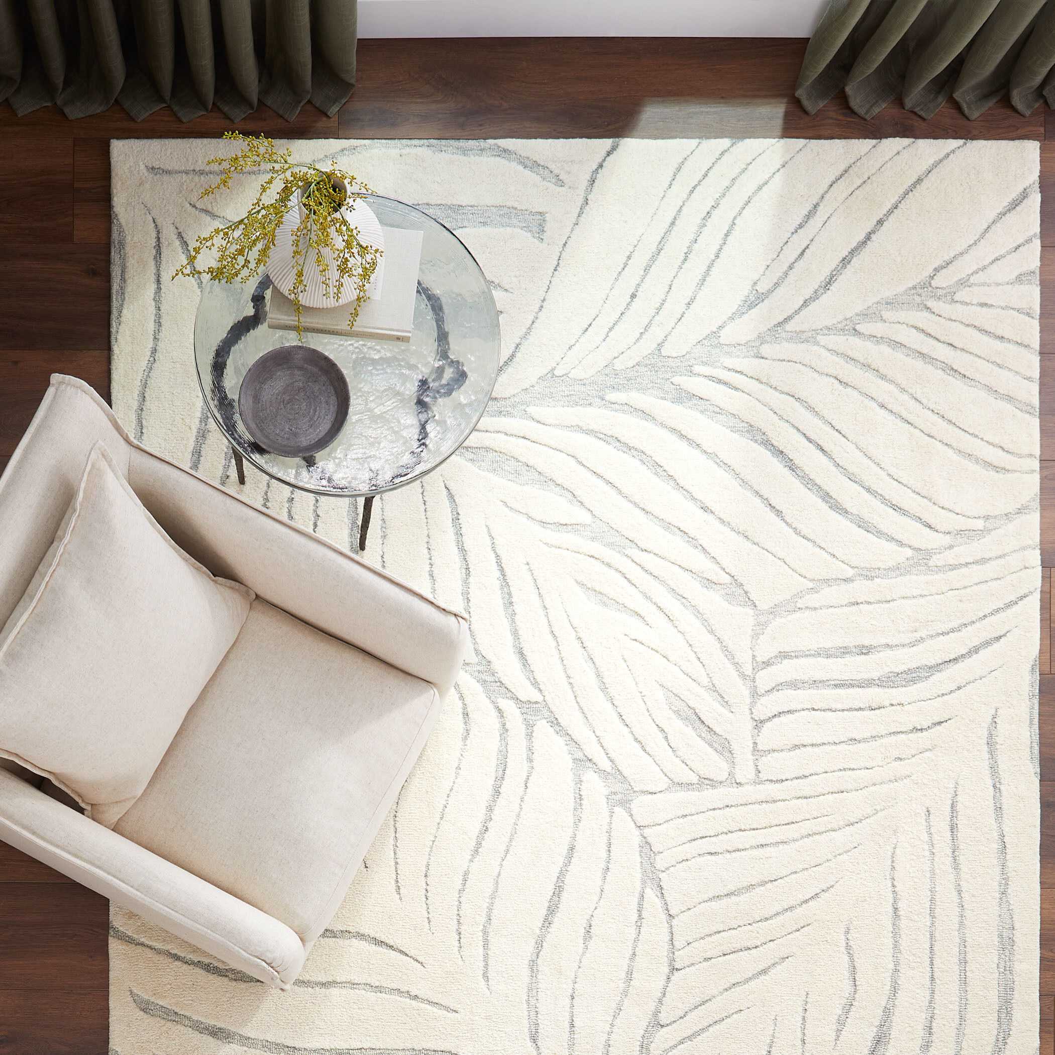 Mitra 130 X 94 inch Light Grey Rug in 8 x 11