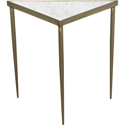 Comet 20 X 20 inch Antique Brass Side Table, Triangle