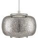 Pepper 7 Light 60 inch Silver Multi-Drop Linear Pendant Ceiling Light