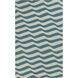Sheffield Market 63 X 39 inch Teal, Sage Rug