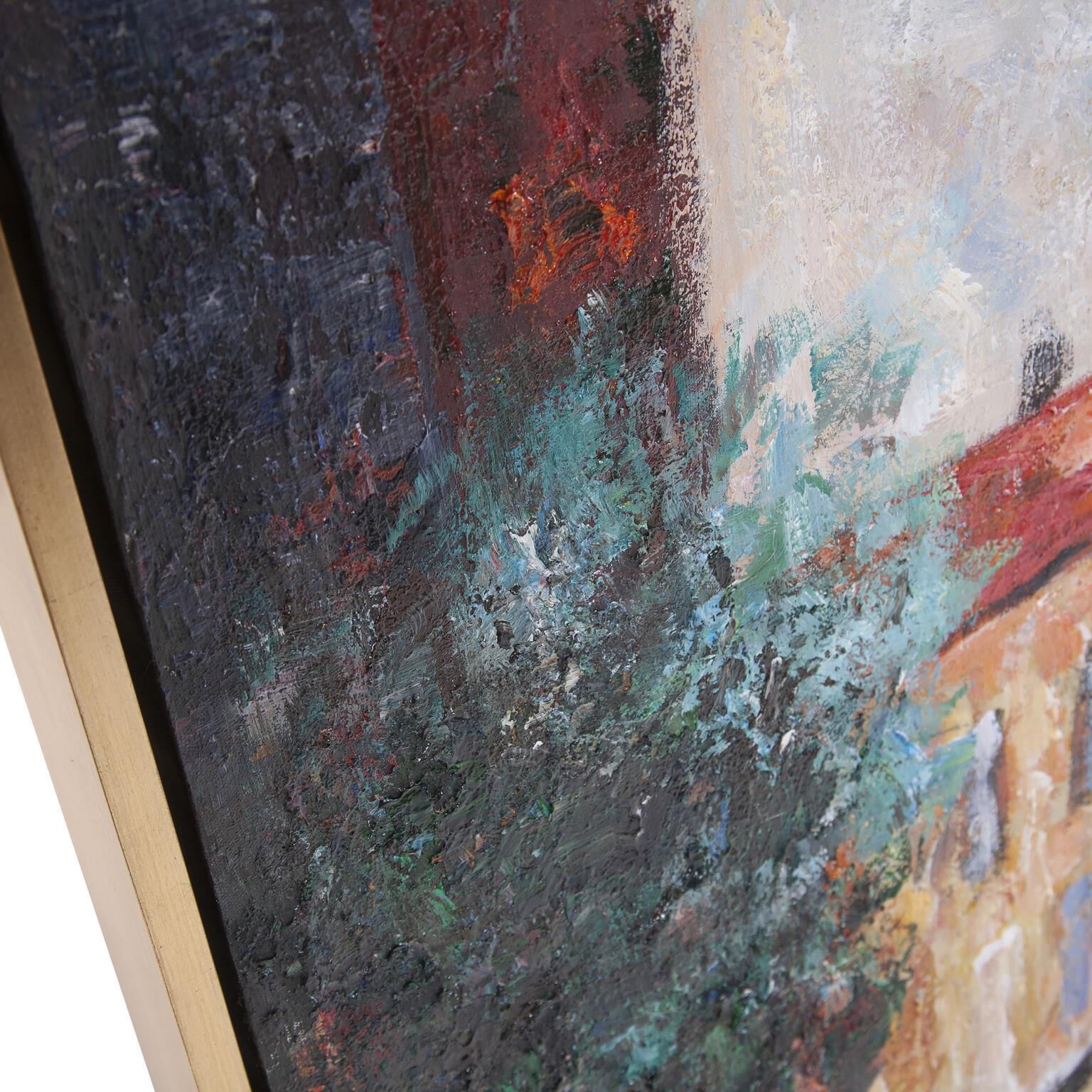 French Way 41.75 X 31.5 inch Hand Painted Original Art