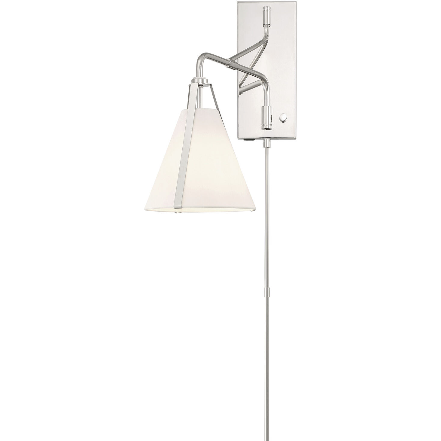 Fulton 18 inch 60.00 watt Polished Nickel Task Sconce Wall Light