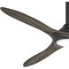 Sleek 60 inch Oil Rubbed Bronze with Seasoned Wood Blades Ceiling Fan
