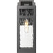 Ridgeway 1 Light 12.5 inch Matte Black Outdoor Sconce in Waterglass
