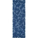 Stencil 96 X 30 inch Navy Rug
