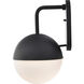 Atmosphere LED 17 inch Matte Black Outdoor Wall Sconce