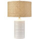 Seymour 24.5 inch 9 watt White Glazed Table Lamp Portable Light