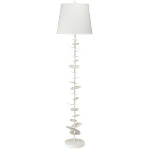 Petals 69 inch 150 watt White Gesso Floor Lamp Portable Light