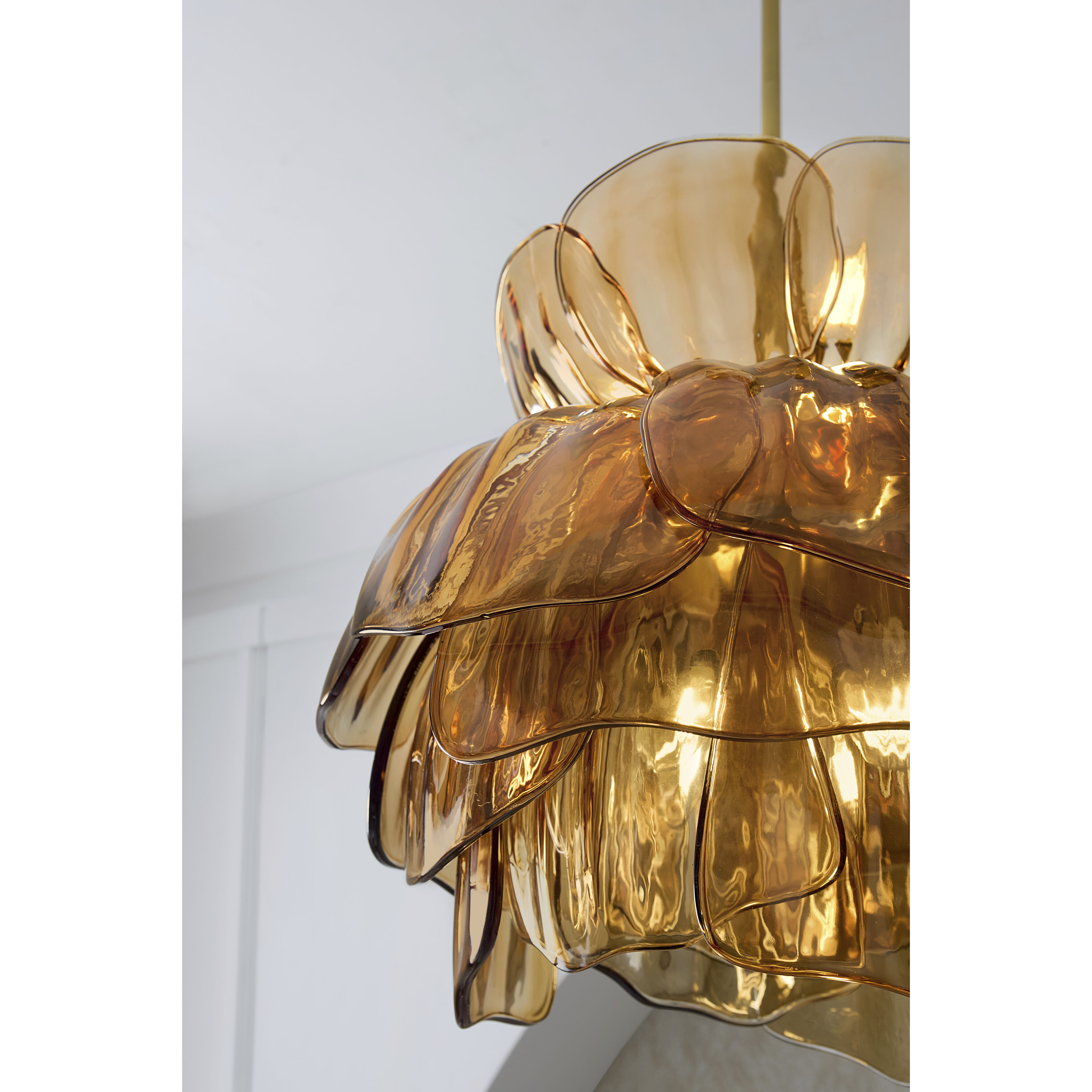 Fantine 7 Light 22 inch Unlacquered Brass Chandelier Ceiling Light in Light Amber