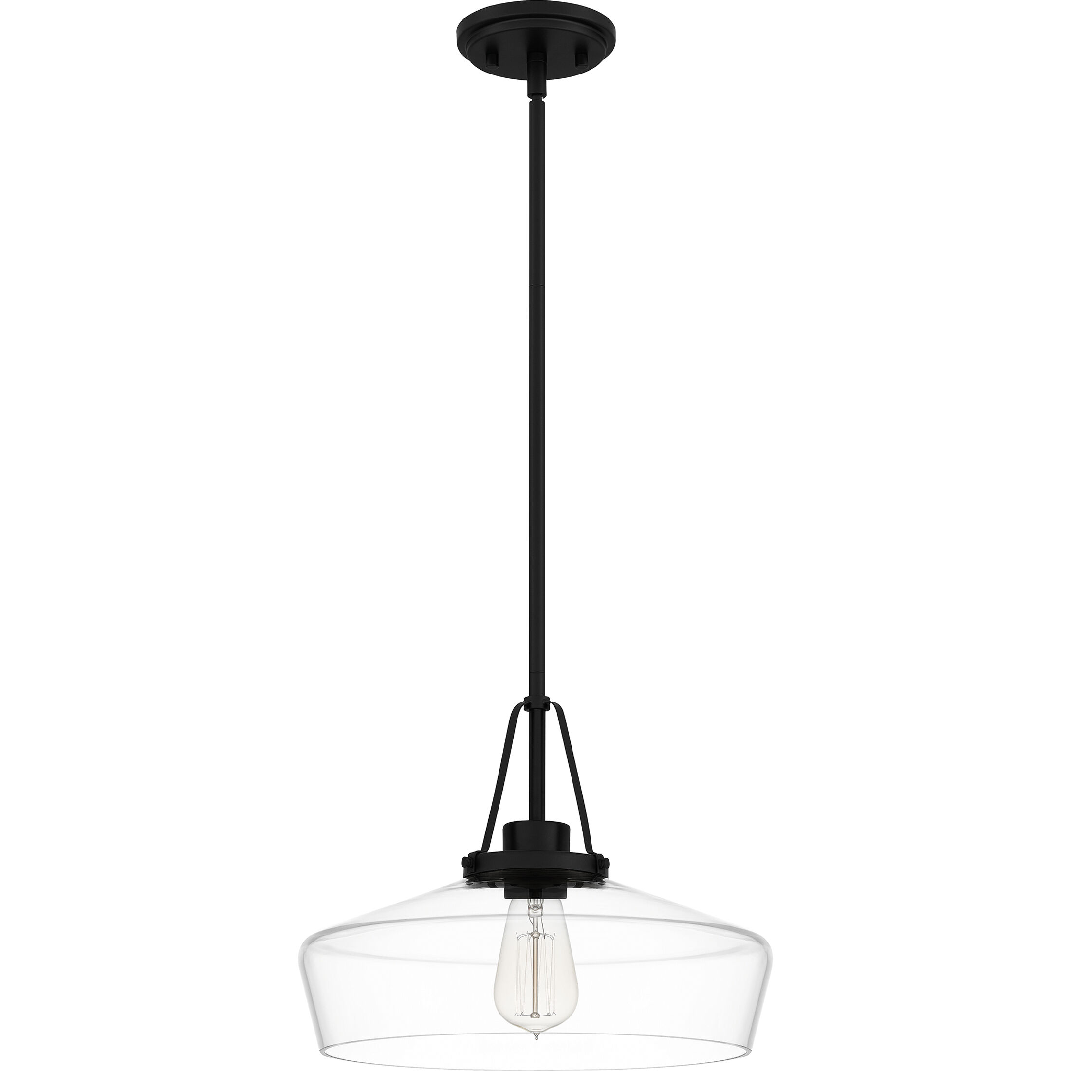 Haven 1 Light 14 inch Matte Black Pendant Ceiling Light
