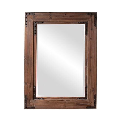 Caldwell 46 X 34 inch Wood and Iron Wall Mirror