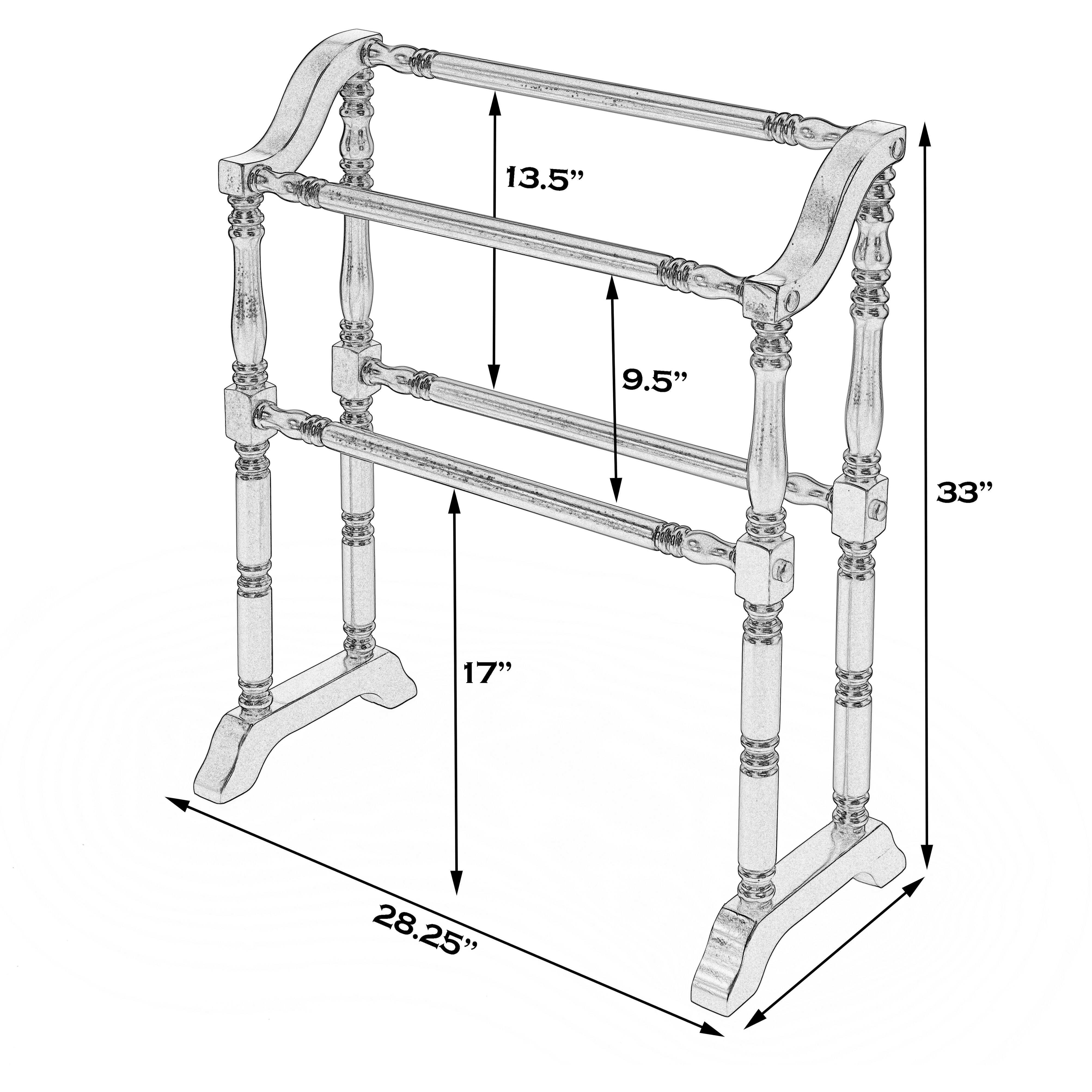 Lillian Blanket Rack in Black