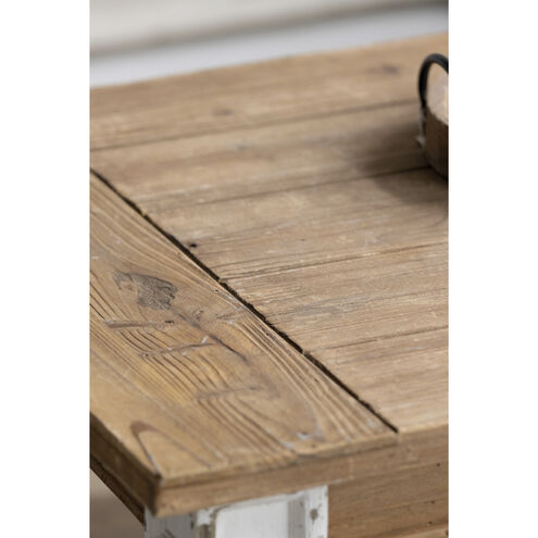 Alcott 47.2 X 27.6 inch White/Natural Coffee Table