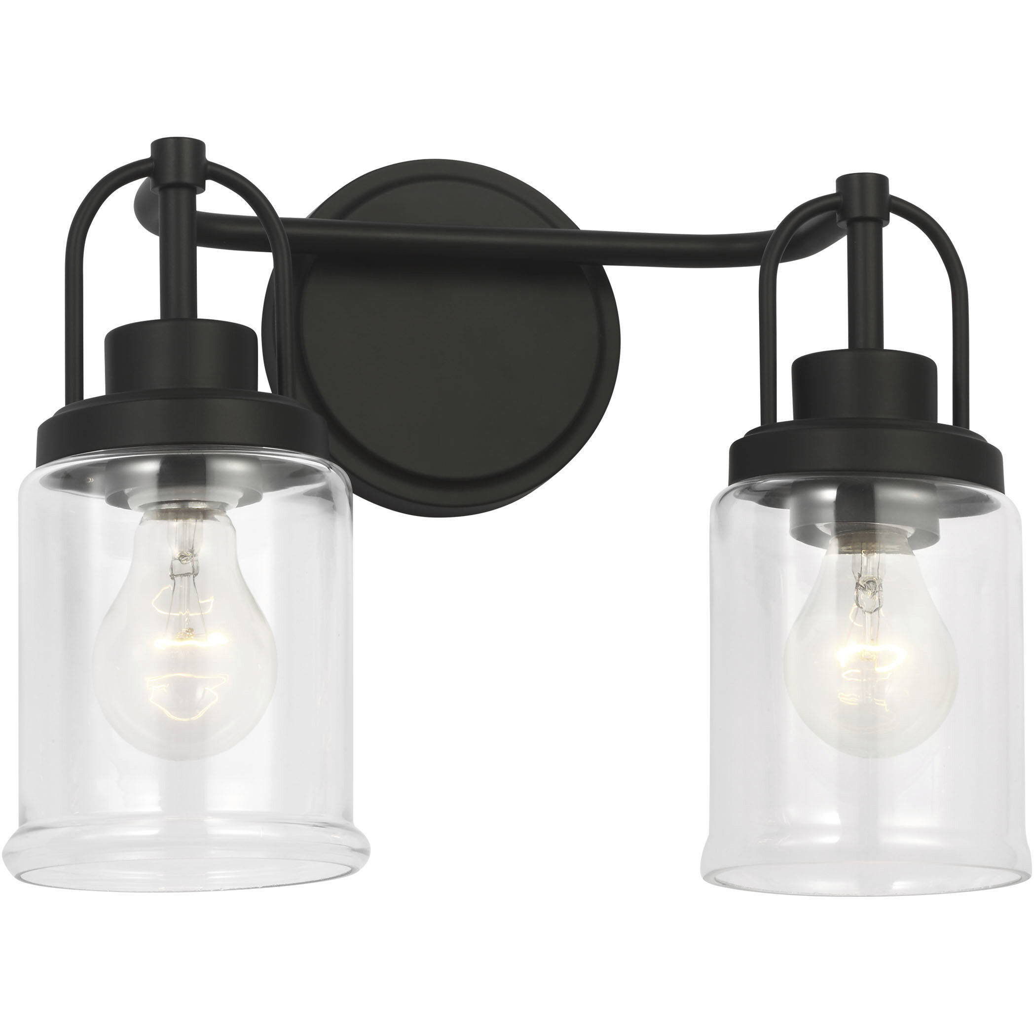 Anders Bath Vanity Wall Light in Midnight Black