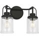Anders 2 Light 14 inch Midnight Black Bath Vanity Wall Light