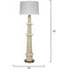 Rowan 70 inch 60 watt Cream Wood Beads Floor Lamp Portable Light, Inline