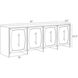 Elmore 81 X 20 inch Brindle and Sable Credenza