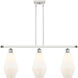 Ballston Cindyrella LED 36 inch White and Polished Chrome Island Light Ceiling Light in Matte White Glass
