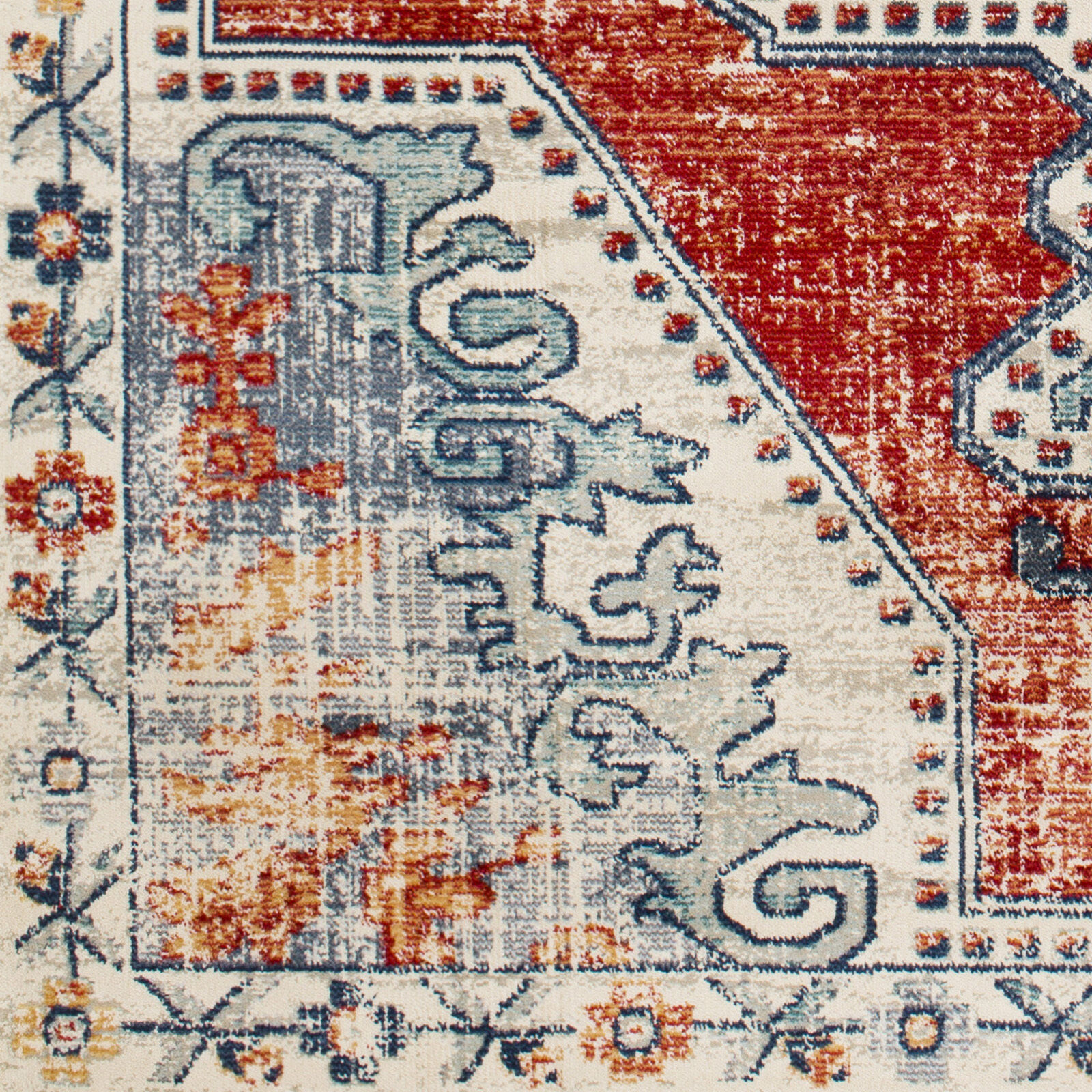 Prince 35 X 24 inch Red Rug, Rectangle