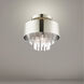 Orenburg 3 Light 13 inch Polished Nickel Semi Flush Ceiling Light