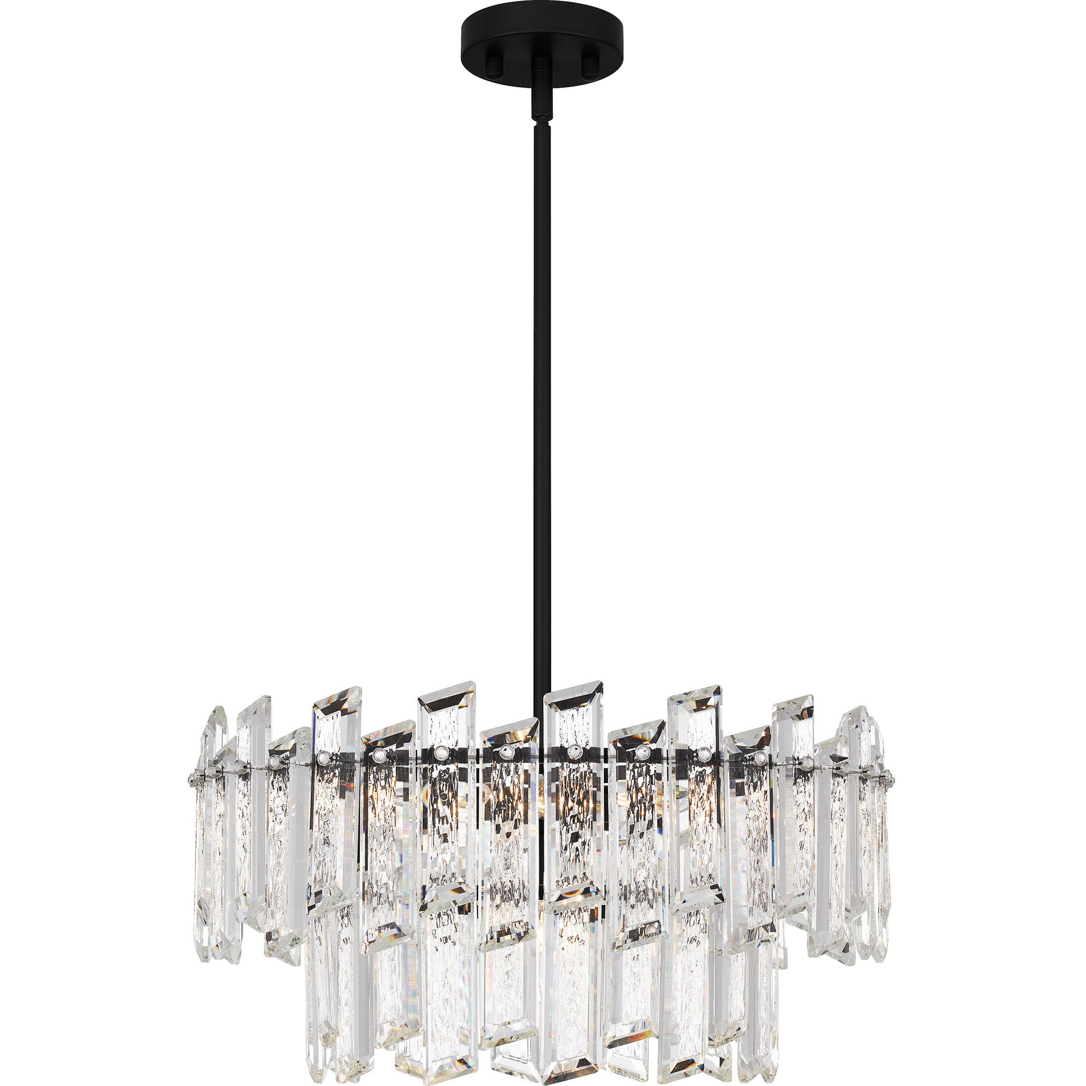 Dion 6 Light 19.75 inch Matte Black Pendant Ceiling Light