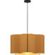 Paulina 1 Light 23.6 inch Black Pendant Ceiling Light in Petribi/Ash, 24 in, WEP Collection