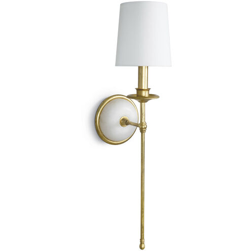 Southern Living Fisher 1 Light 5.5 inch Gold Leaf Wall Sconce Wall Light, Single
