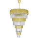 Deco 34 Light 40 inch Medallion Gold Down Chandelier Ceiling Light