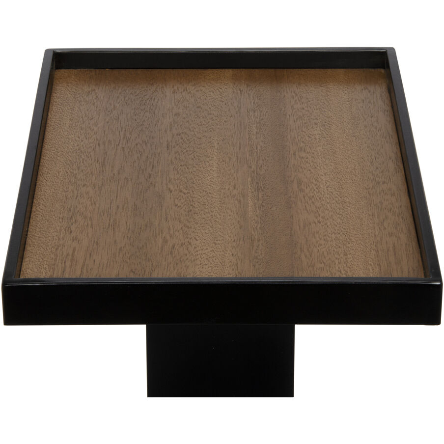 Ledge 25 X 18 inch Matte Black Side Table
