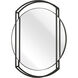 Jiri 29 X 23.75 inch Black with Mirror Wall Mirror