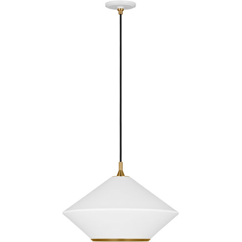 TOB by Thomas O'Brien Stanza 1 Light 19 inch Matte White Pendant Ceiling Light