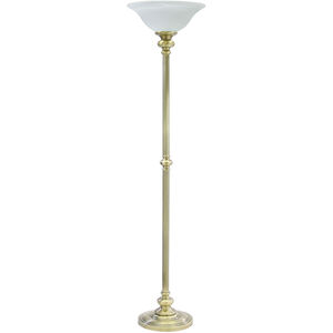 Newport 69 inch 150 watt Antique Brass Floor Lamp Portable Light in 15.75 x 6, 68.75